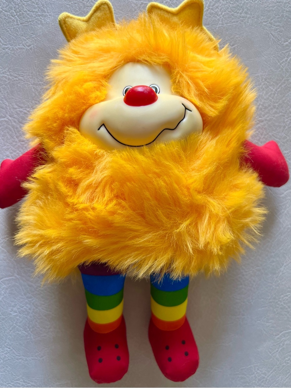 Vintage 1983 Mattel Rainbow Brite Yellow Spark Sprite Plush Toy Doll 80’s Toy